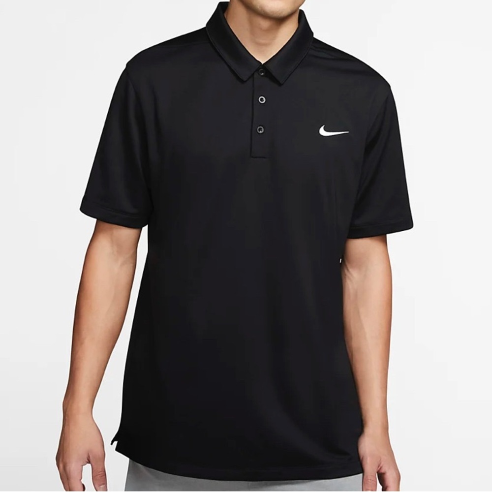 NWT Nike Men's Dri-FIT Football Athletic Short Sleeve Polo Shirt XXL Black
